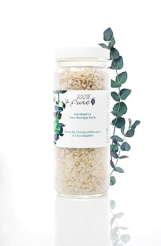 Eucalyptus Bath Salts - 15 oz Sea Mineral Soak for Relaxation & Skin Nourishment