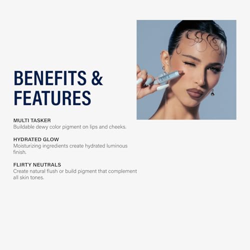 Ortega Beauty Color Stick for Cheeks & Lips - Buildable, Hydrating Makeup with Blue Agave