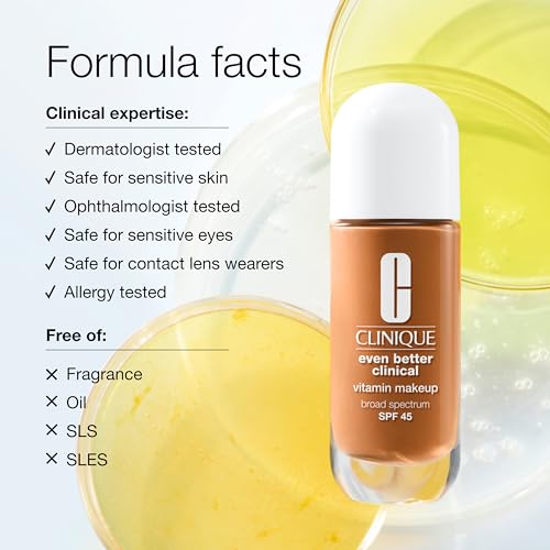 Clinique Even Better Clinical Vitamin Makeup Broad Spectrum SPF 45 With Vitamin C, Vitamin E + Vitamin B3 | Light Coverage + Vibrant Finish