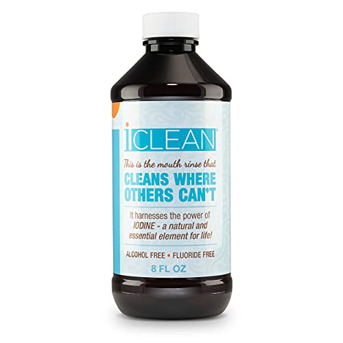 iCLEAN Molecular Iodine Mouth Rinse 8 Fl Oz, Alcohol & Fluoride Free, Variation 1