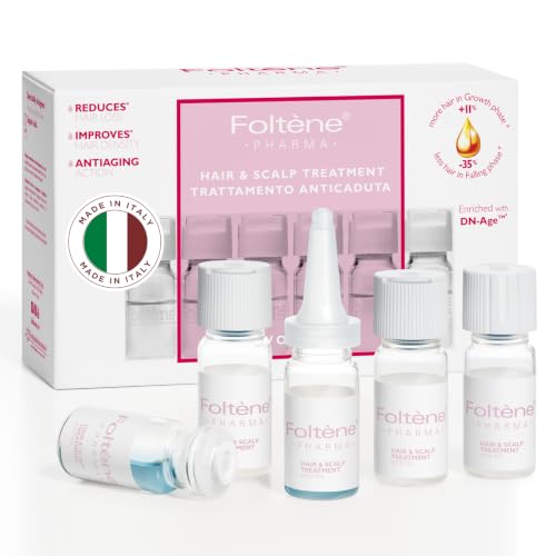 Foltene Hair Growth Serum for Women 35+ – Clinically Proven Thinning Hair Treatment, 12 Vials
