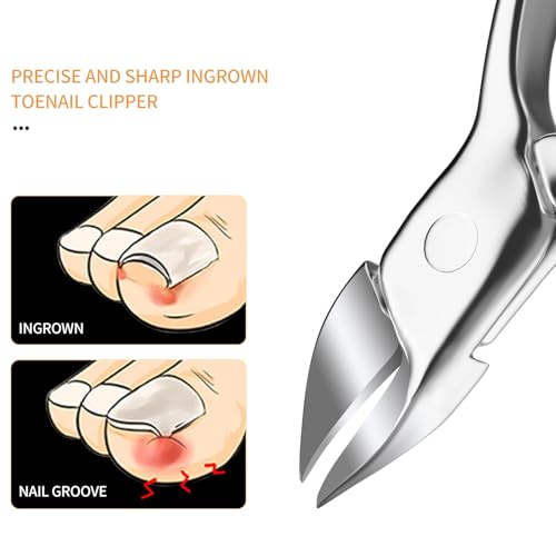 8-in-1 Manicure Pedicure Grooming Kit Stainless Steel Nail Clipper with Leather Case