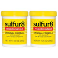 SULFUR8 Medicated Anti-Dandruff Hair & Scalp Conditioner 7.25 oz Pack of 2 - Soothes Itchy Scalp & Moisturizes All Hair Types