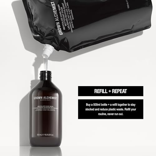 Grown Alchemist Revitalize Hand Wash Refill 1L - Gentle Botanical Liquid Soap - Moisturizing & Aromatic