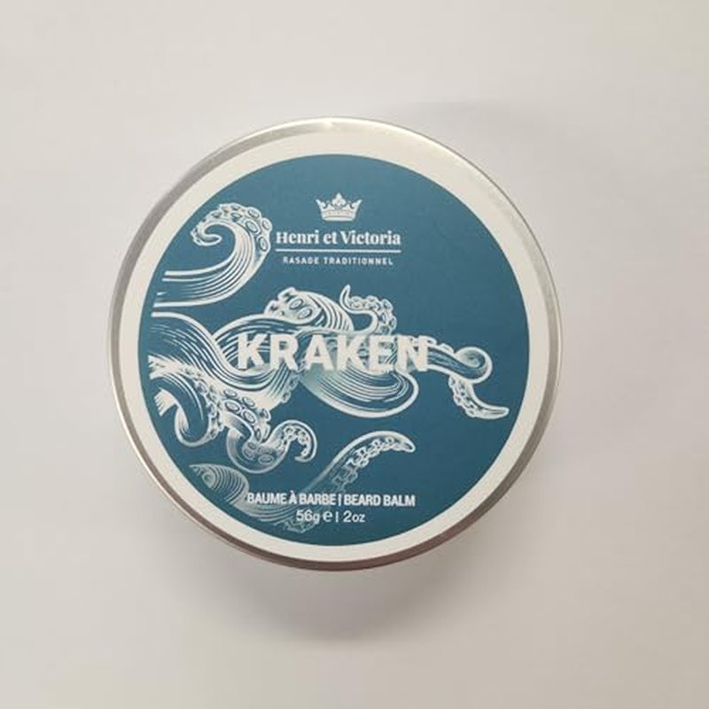 Beard Balm For Men - Moisturizing, Non-Greasy Beard Softener, Soothes and Nourish Beard and Skin, Prevents Dryness, Flaking, Dandruff, Skin Irritation, Ingrown Hairs, Handmade Beard Balm ? Kraken 56g