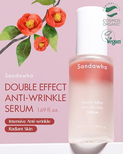 Anti-Aging Face Serum with Camellia Extract - Vegan Double Effect Hydrating & Wrinkle Smoothing
