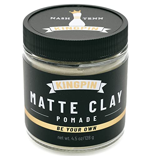 Men's Matte Clay Hair Wax - Flexible Hold & Natural Finish - 2.5oz Travel Size with Organic Jojoba Oil