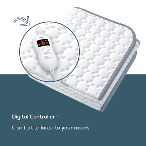 Electric Heated Underblanket with 8 Heat Settings - Soft Fleece, Auto Shut-Off