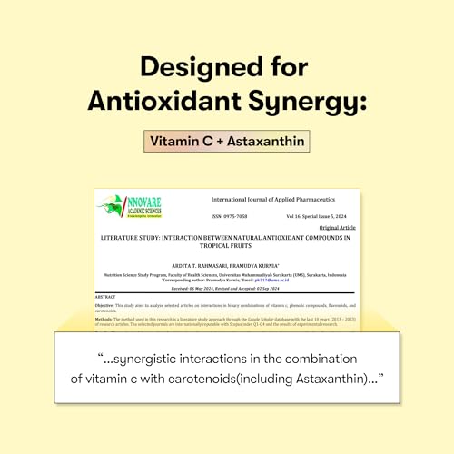 Vitamin C Serum with Astaxanthin - Brightening Face Serum for Radiance