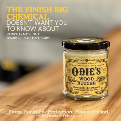 Food Safe Wood Butter in 9 oz Glass Jar - Finishing & Protective Coating