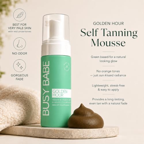 Self Tanner Mousse Dark Bronze 200ml - Sunless Tan for All Skin Types