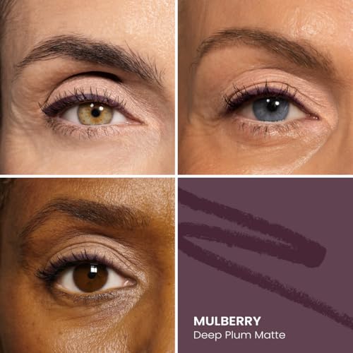 PrimeEyes Glide Eyeliner for Mature Women - Mulberry - Water-Resistant & Smudge-Proof