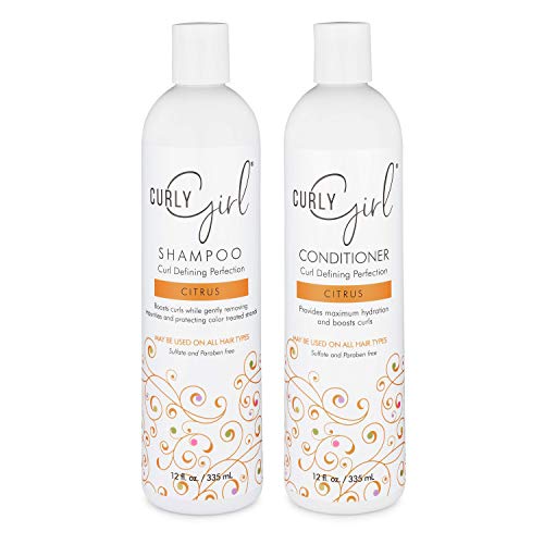 Curl Girl Hydrating Shampoo & Conditioner Set with Curl Cream for Natural Curls