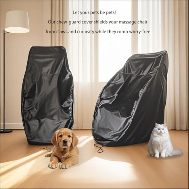 Massage Chair Cover, The Pull-Out Design Prevents Pets from Getting in, and it is Durable to wash,Massage Chair Full Body Cover