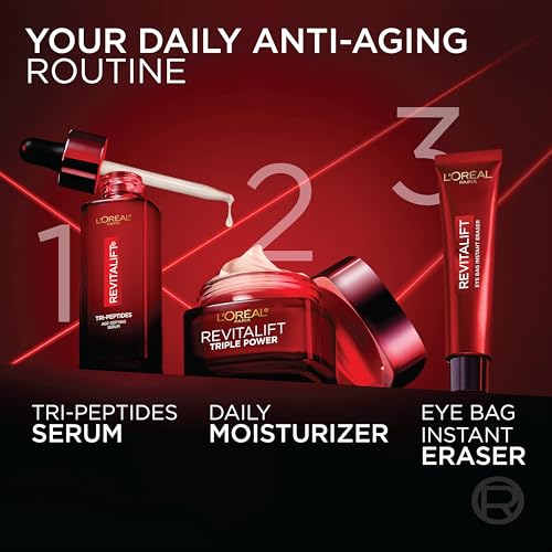 L'Oreal Paris Revitalift Anti-Aging Face Moisturizer with Retinol, Hyaluronic Acid & Vitamin C, 1.7 Oz