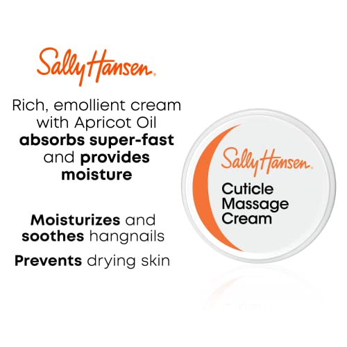 Sally Hansen Nail Treatment Cuticle Massage Cream¢â | Moisturizing Cuticle Care | Nourishes & Conditions Dry Nails & Cuticles