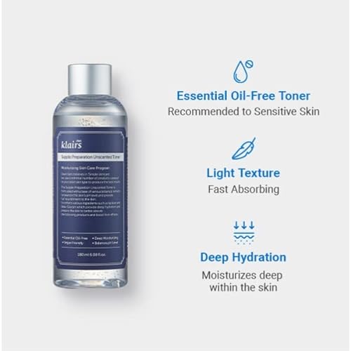 [DearKlairs] Vitamin Drop + Unscented Toner Set, 5% Ascorbic Acid, Hydrating, Korean Skicare