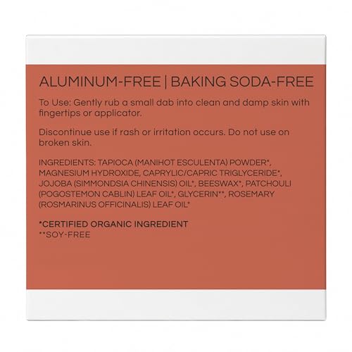 Natural Deodorant Cream with Rosemary and Patchouli - Aluminum & Baking Soda Free, 2.4 oz Bundle