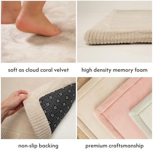 Hakuna Matte CloudSoft Baby Play Mat - Beige 47 x 67 Inches, Soft Non-Toxic Foam