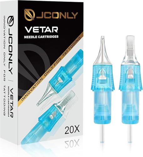 Jconly Vetar 1019CML Curved Magnum Tattoo Cartridge Needles 20Pcs #10 Bugpin 0.30mm
