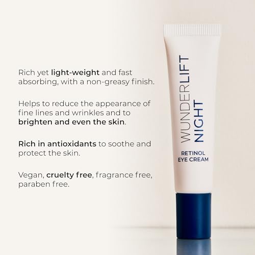 Wunderlift Night Retinol Eye Cream with Hyaluronic Acid & Vegan Formula