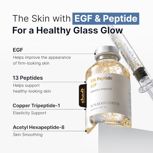 Firming Glow Skincare Set with EGF, Silk Peptide Ampoule & Collagen Capsule Cream