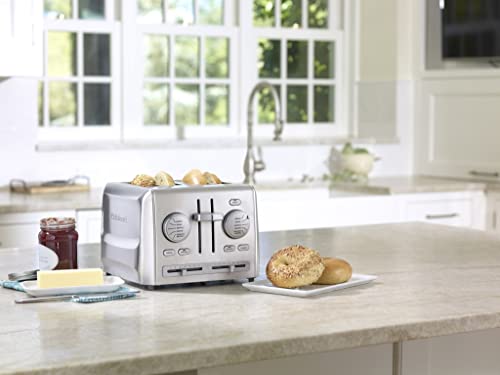 4-Slice Stainless Steel Toaster - Custom Select Toaster with 7 Shade Settings & Wide Slots - Variation of THIS listing