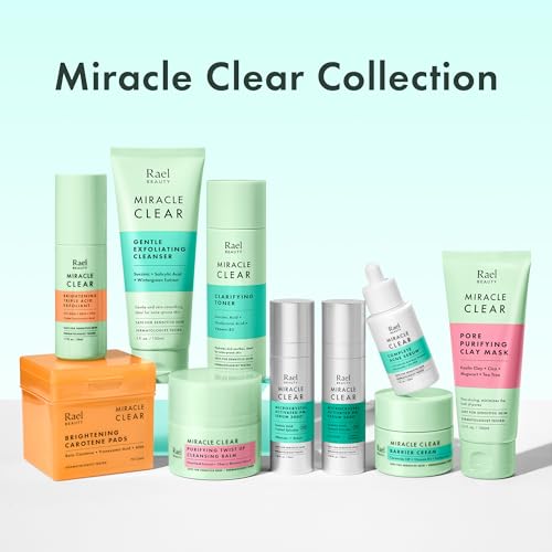Rael Miracle Clear Spot Gel ? Soothing Cream with Succinic Acid, Tea Tree, Calming Cica, Lightweight, Korean Skin Care (0.14 oz)