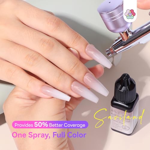 Cappuccino Colored Airbrush Gel Polish - No Dilution, 4-Week Wear, Anti-Clog Tech