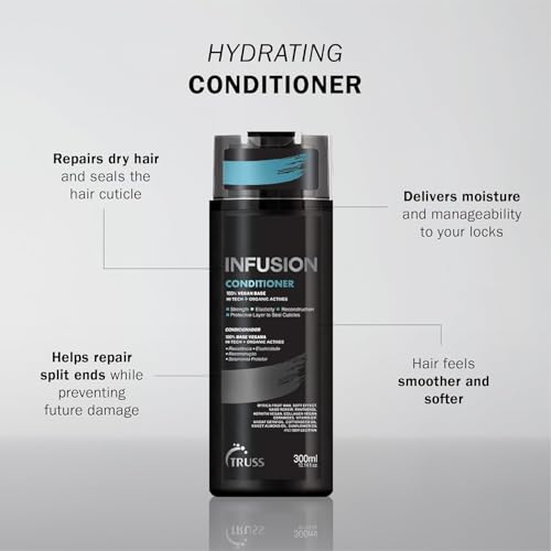 TRUSS Vegan & Color-Safe Hair Conditioner - Deep Moisture & Damage Repair, 300ml