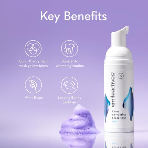 Foam Rinse - Purple Correcting & Brightening, Mint Flavor, 5 FL OZ