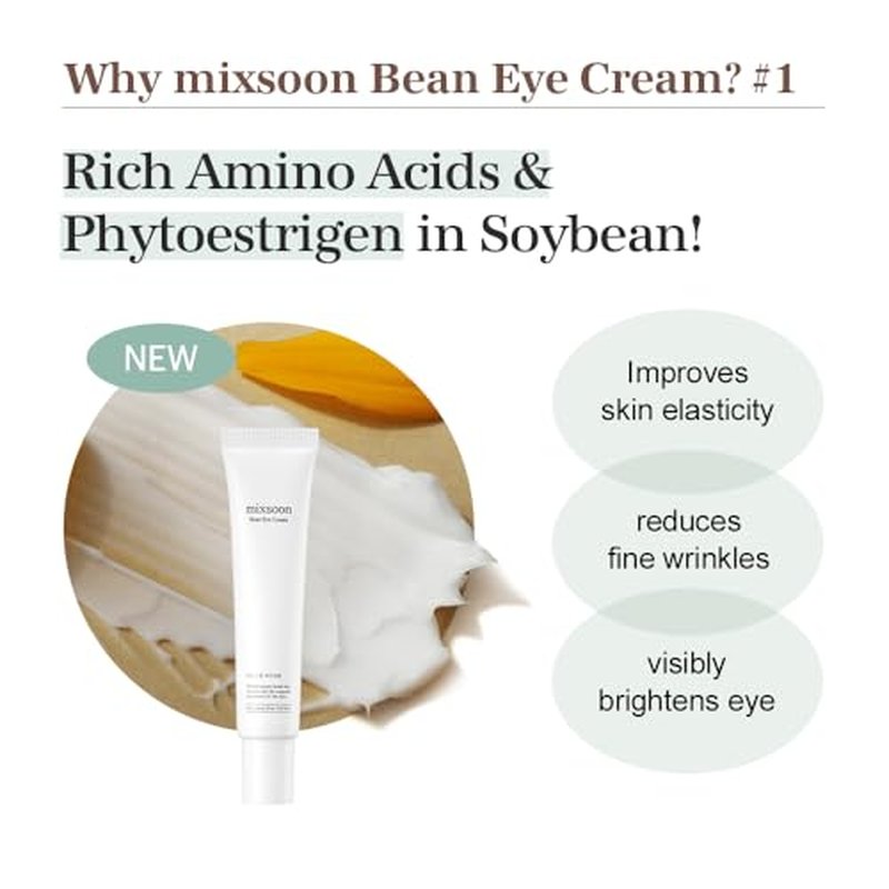 mixsoon Bean Cream 1.69 fl.oz / 50ml Bean Eye Cream 0.67 fl oz / 20ml