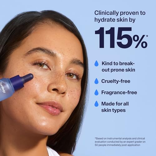 Curology Hydration Serum with Hyaluronic Acid - Plumping & Smoothing Face Care, 1 fl oz