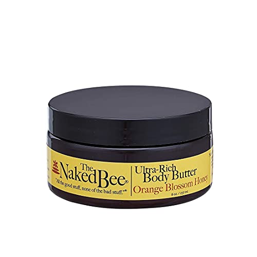 The Naked Bee Restoration Foot Balm, 2oz + Orange Blossom Honey Ultra-Rich Body Butter 8oz