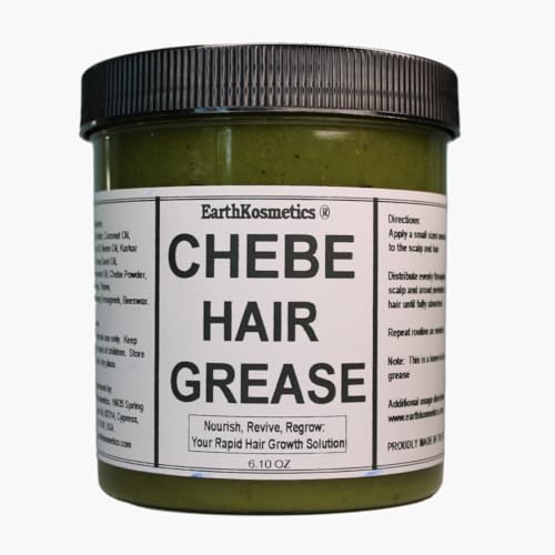 Hair Growth Chebe Hair Grease with Herbs & Oils for Scalp Nourishment - 6.05 Oz