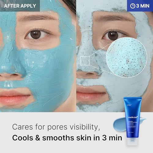 Medicube Zero Pore Mud Mask & Silicone Brush Set for Deep Pore Cleansing