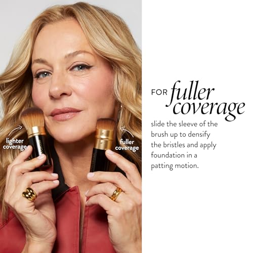 LAURA GELLER NEW YORK Baked Balance-n-Brighten Foundation with Kabuki Brush Makeup Set, Fair