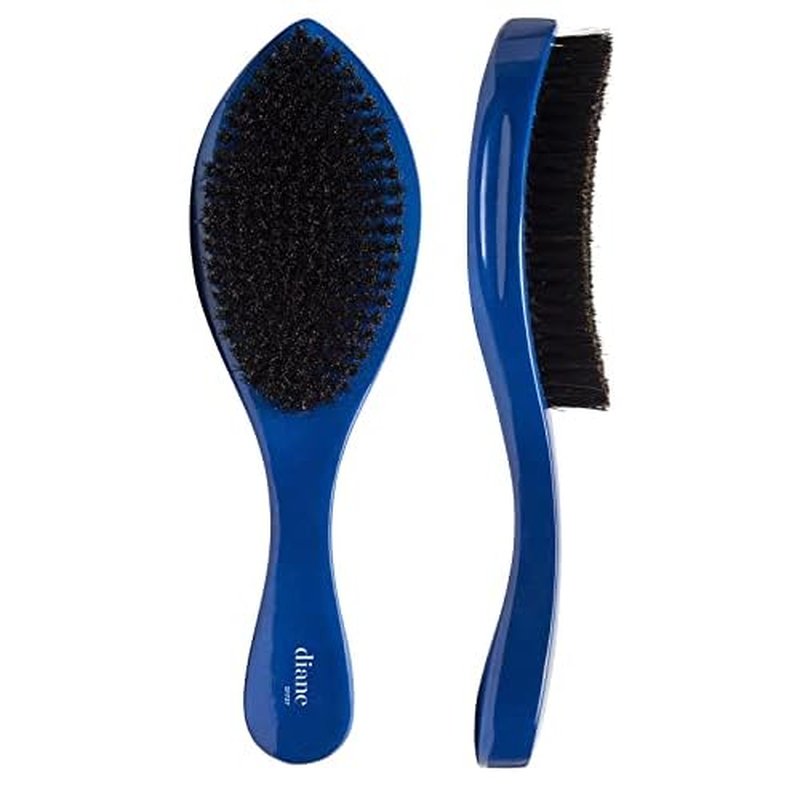 Diane Prestige 100% Medium Boar Bristle Curved Oval Wave Brush, D1727 (Pack of 2)