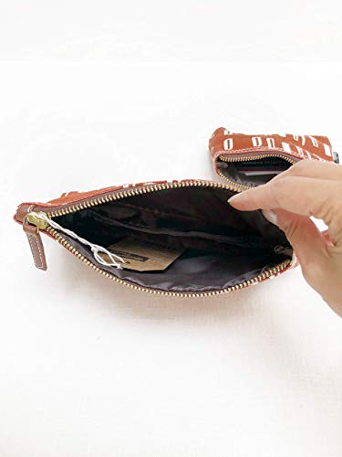 Maika Recycled Canvas Travel Pouch Flores Small - Eco-Friendly Organizer