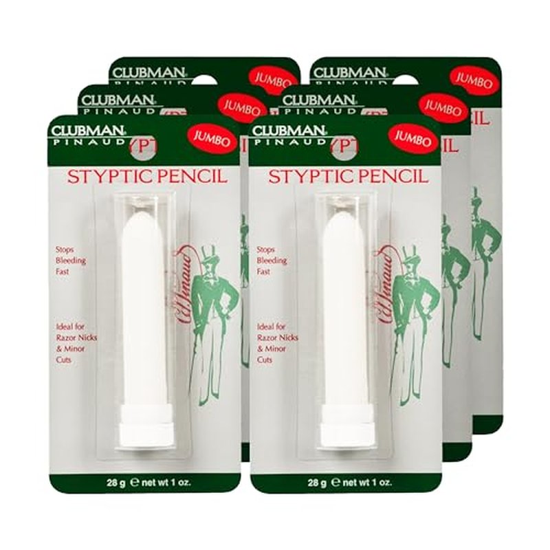 Clubman Pinaud Jumbo Styptic Pencil, 1 Oz, (Pack of 6)