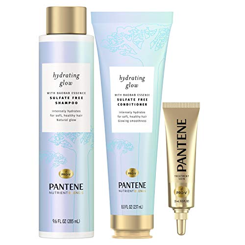 Pantene Hair Care Set with Sulfate-Free Shampoo Conditioner & Hair Mask - Hydrating Baobab Essence