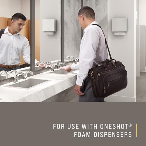 Rubbermaid Commercial Products OneShot Dye & Fragrance Free Foam Hand Soap Refill, 1600mL, Green Seal Certified, Compatible with RCP's Touchless OneShot Foam Dispensers, for Restrooms