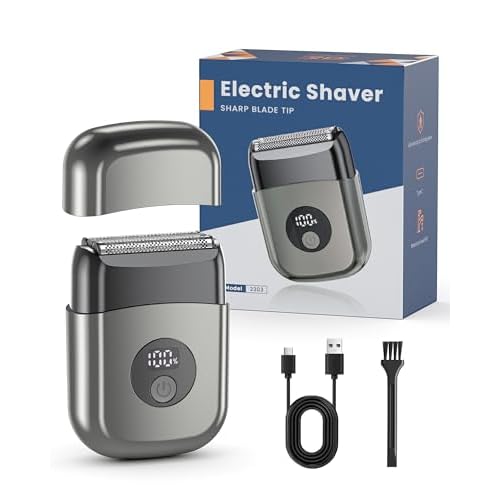 Electric Foil Shavers for Men: Mini Electric Razor for Face