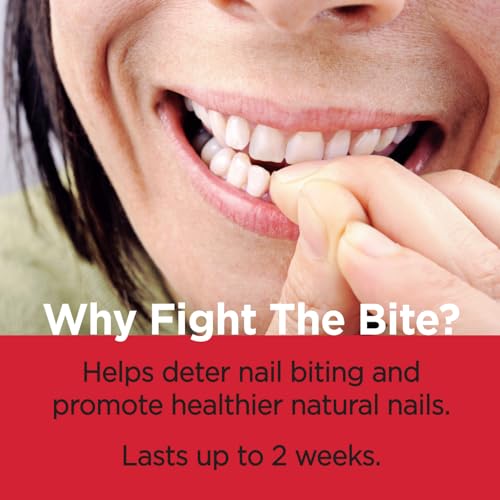Cuccio Fight The Bite - Clear No Bite Nail Polish for Women & Men - Bitter Nail Polish to Deter Nail Biting - Promote Healthy Nail Growth - 0.50 Fl. Oz.