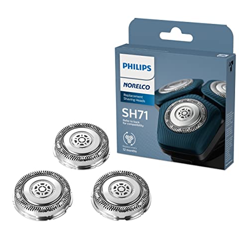 Genuine Replacement Heads for Philips Norelco Shavers - 3 Pack (S5000 & S7000 Compatibility)