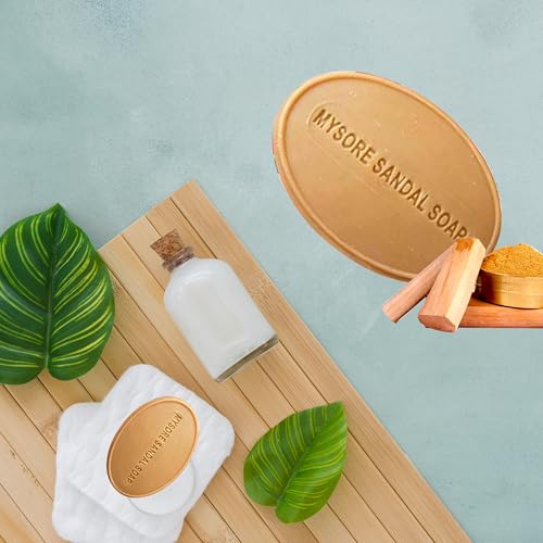 Mysore Sandalwood Soap Pack of 18 - 2.62oz Bars with Natural Sandal Oil - Case of 18