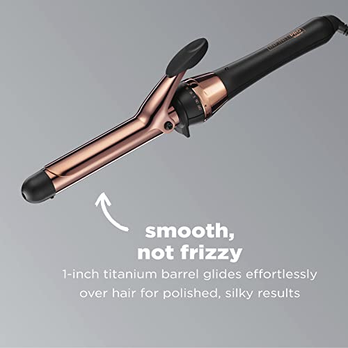 Black 1-Inch Titanium Curling Iron for Perfect Curls - Hair Styling Tool