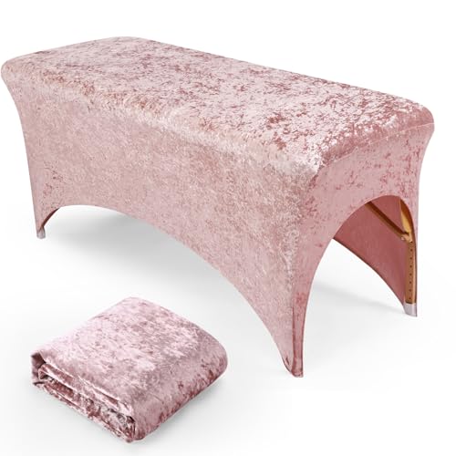 Lash & Massage Table Cover - Crushed Velvet, Fits Standard 6-Foot Beds, Machine Washable - Variation of THIS Listing