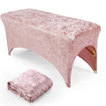 Lash & Massage Table Cover - Crushed Velvet, Fits Standard 6-Foot Beds, Machine Washable - Variation of THIS Listing