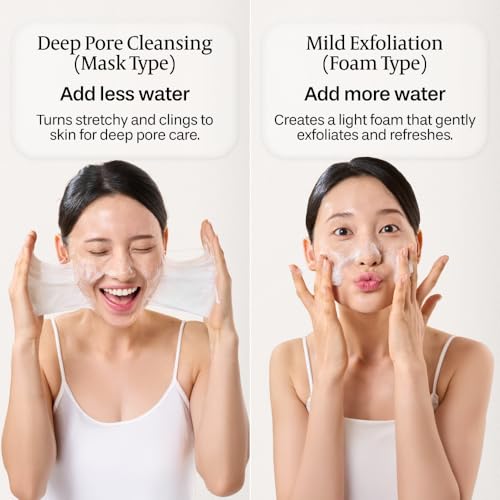 Facial Enzyme Powder Cleanser with Collagen & Hyaluronic Acid - Gentle Exfoliating Face Wash for Deep Pore Cleansing - 1.41 oz